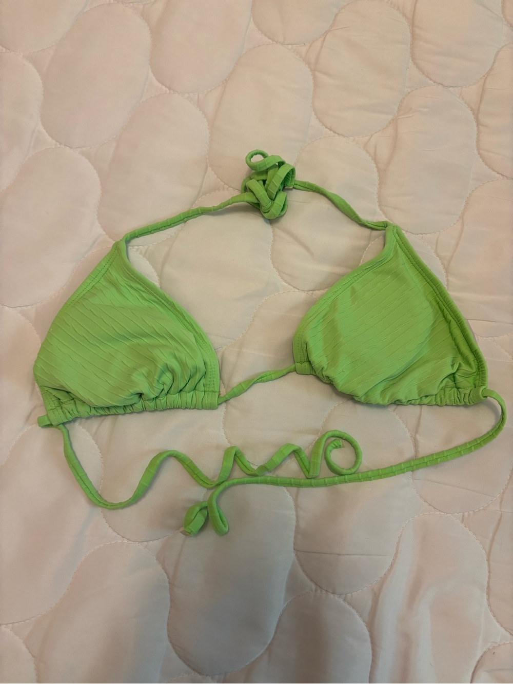 xhilaration Lime juice Green Triangle Bikini Top